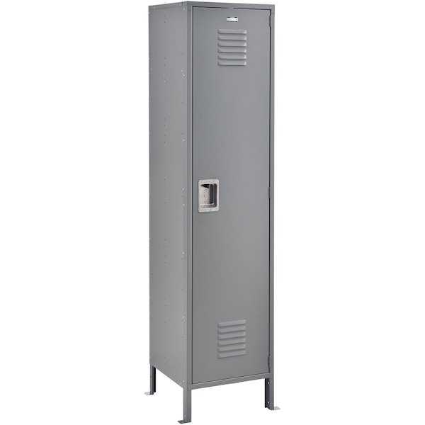 Global Industrial Louvered Door Locker, 18 in W, 21 in D, 78 in H, Gray 290606 - main